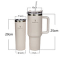 Romantic Crown- Garrafa Térmica de Aço Inoxidável 1,2L com Palha de Aço Inoxidável
