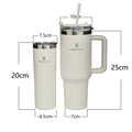 Romantic Crown- Garrafa Térmica de Aço Inoxidável 1,2L com Palha de Aço Inoxidável