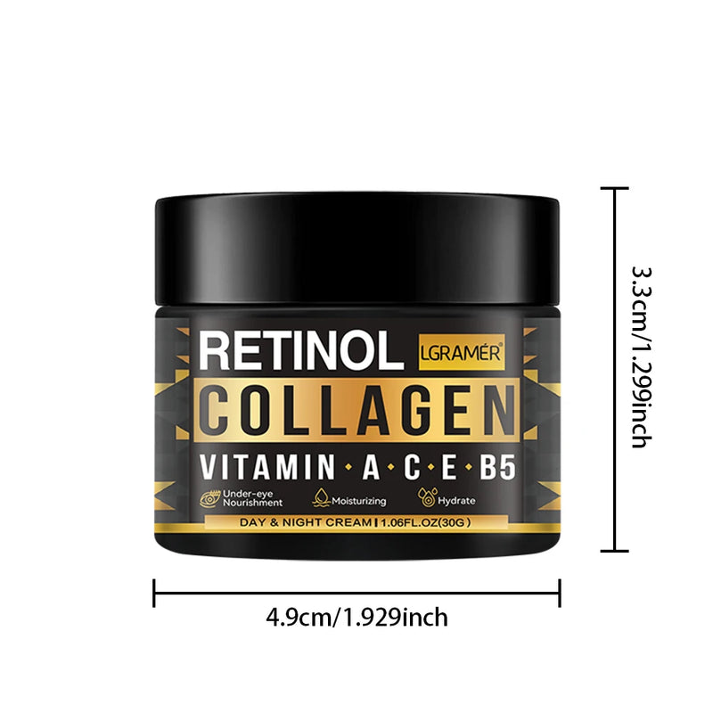 Creme Facial Masculino com Retinol e Colágeno – Firmeza, Hidratação e Cuidado Profundo em um Só Produto